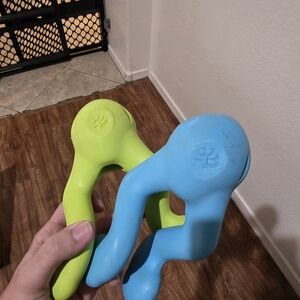 Blue and Green Dog Toys